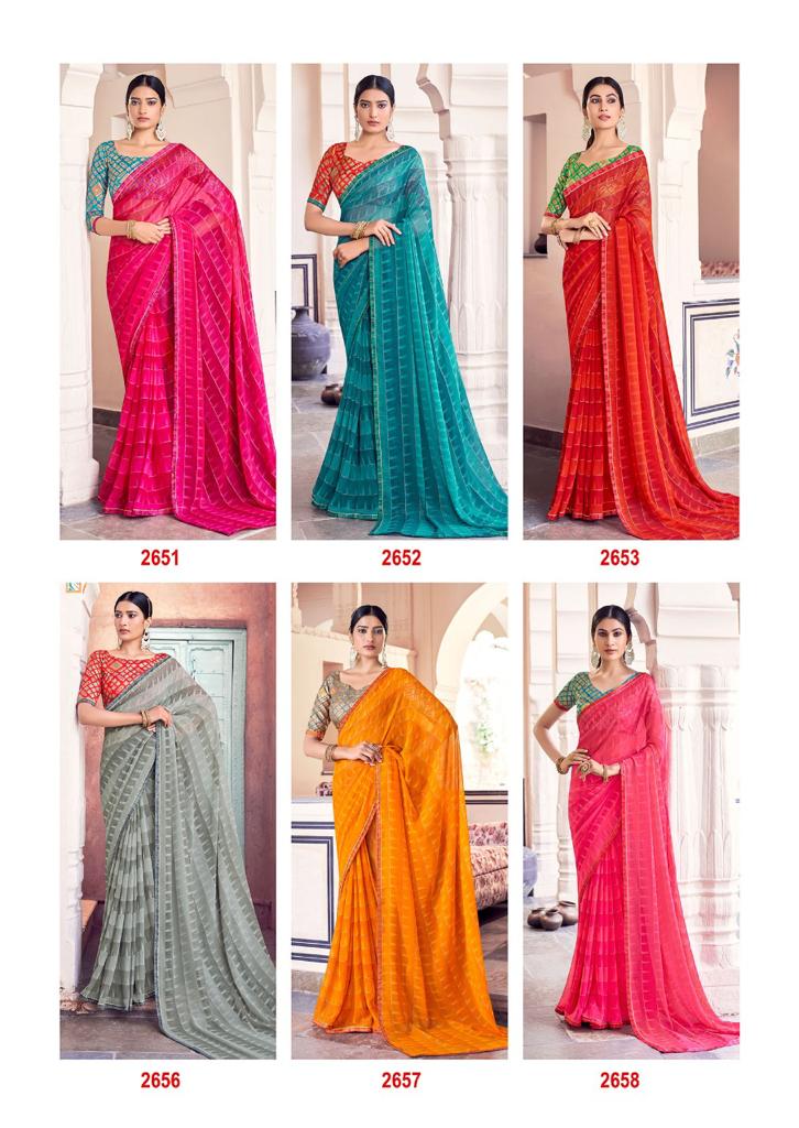 Kashvi Maanvi Regular Wear Printed Georgette Latest Designer Saree Collection 